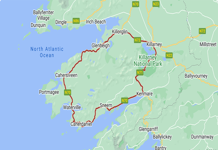 carte Ring of Kerry