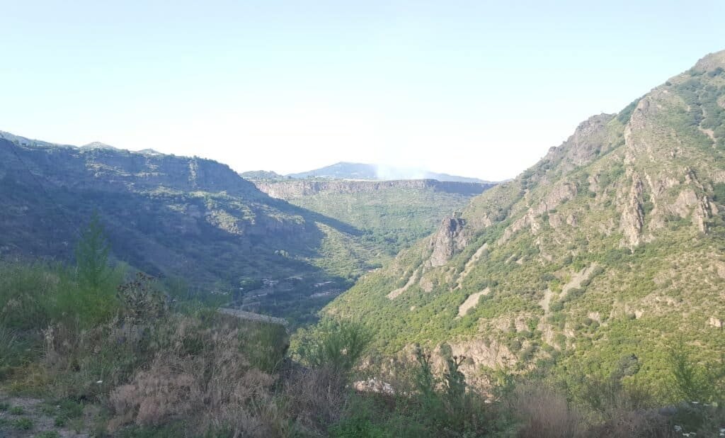 Paysage au nord de l'Arménie